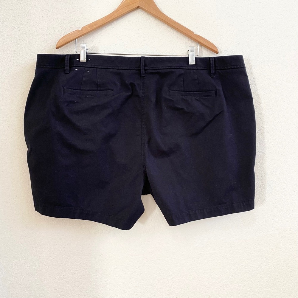 TALBOTS Relaxed Chino Shorts Navy Blue Size 22WP 16 Inch Length - Picture 7 of 11